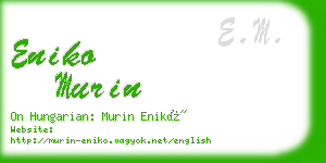 eniko murin business card